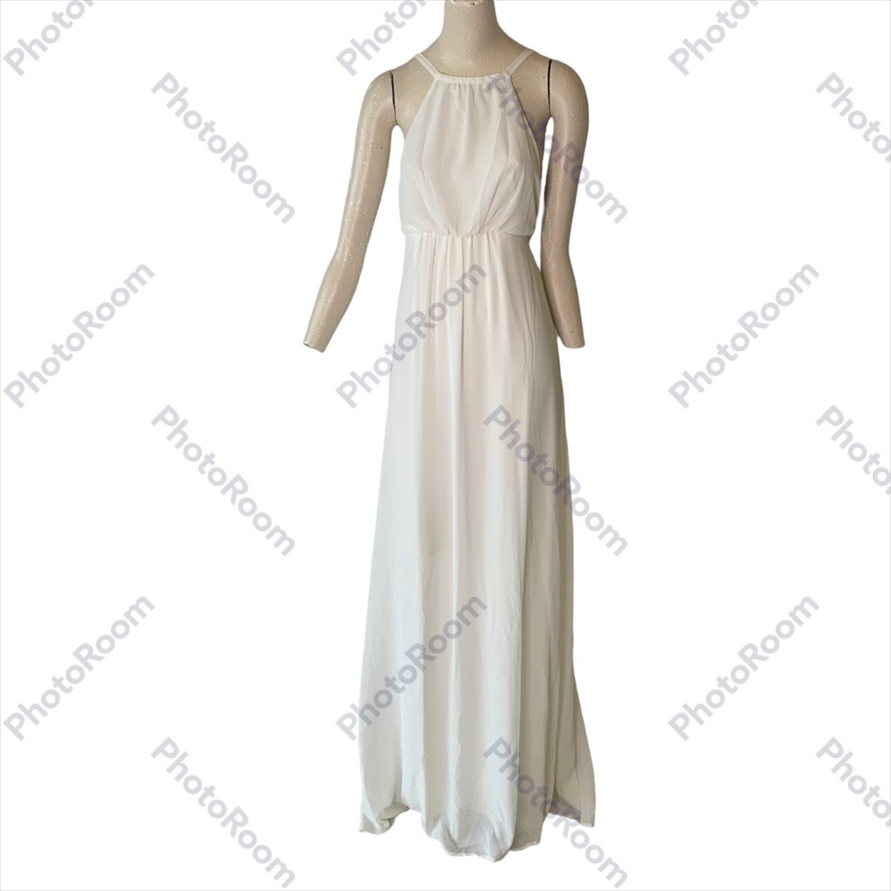 Show Me Your Mumu Amanda Maxi Dress Ivory Small